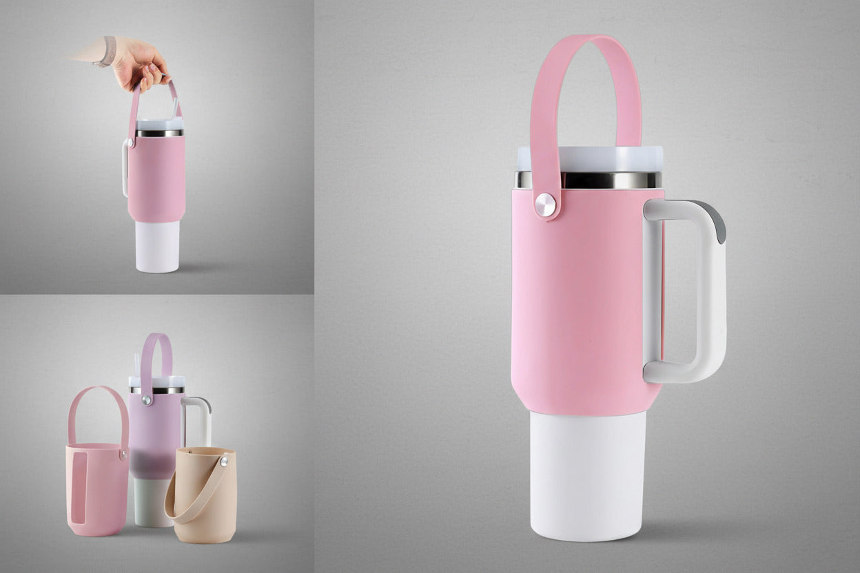 Stanley Cup Holder with StrapWater Bottle Handle Silicone