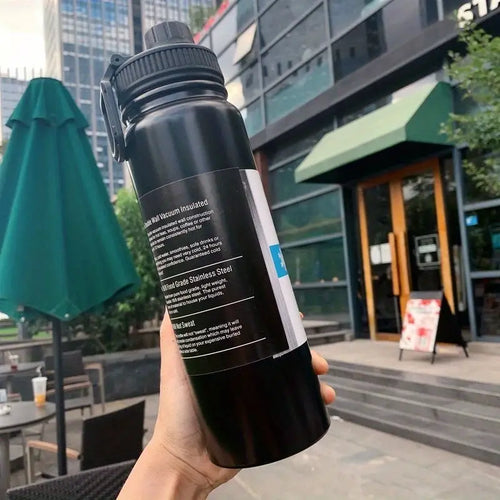 600ml Portable Stainless Steel Sports Water Bottle